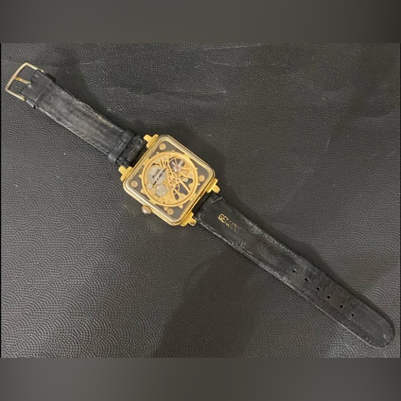 Vintage watch - P.I. Co. Skeleton Gold tone - Picture 6 of 8